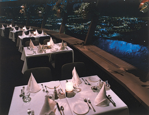 skylon tower view night