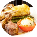 Pork chop dinner from the skylon revolving restaurant menu