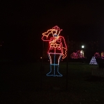 Canadian Mountie Lighting Display at the Winter Festival of Lights