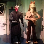 Darth Maul and Jar Jar Binks Wax Figures