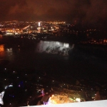 Night Time View of Niagara Falls via Skylon Tower