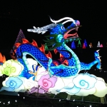 Blue Dragon at the Winter Festival of Lights