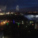 Nighttime Shot inside the Niagara Falls Skywheel