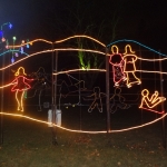 People Skating on the Ice Rink Animated Display