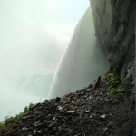 A Picture During Journey Behind the Falls