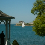 Sailboat in Niagara Falls