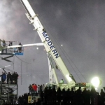 Setting up Nik Wallenda Stunt in Niagara Falls