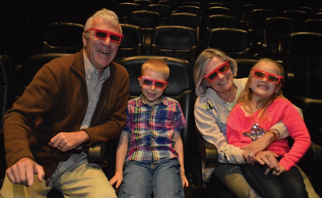 Family Watching 3D/4D Movie At Skylon Tower