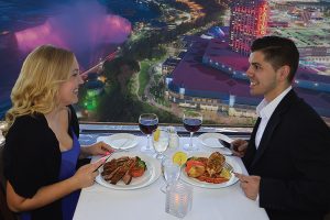 Views of Dining in the Revolving Dining Room at the Skylon Tower