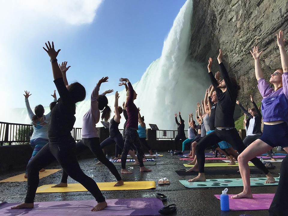 Yoga at Journey Behind the Falls