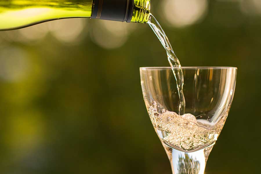 pouring wine