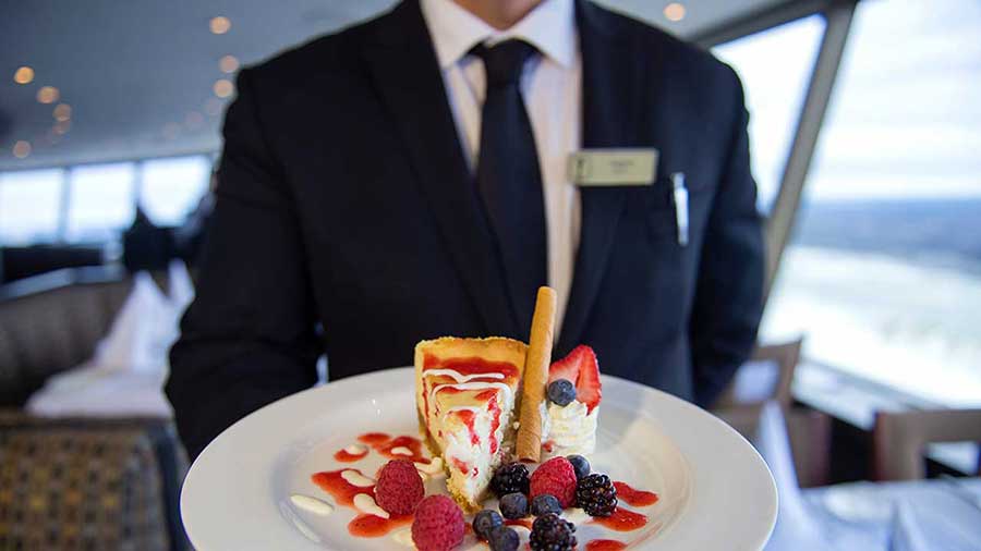 Waiter at the Revolving Restaurant