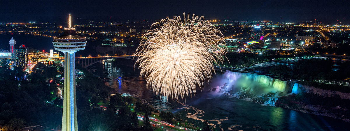Fireworks over the Falls